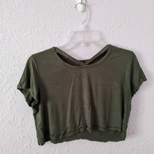 Green Crop Top
